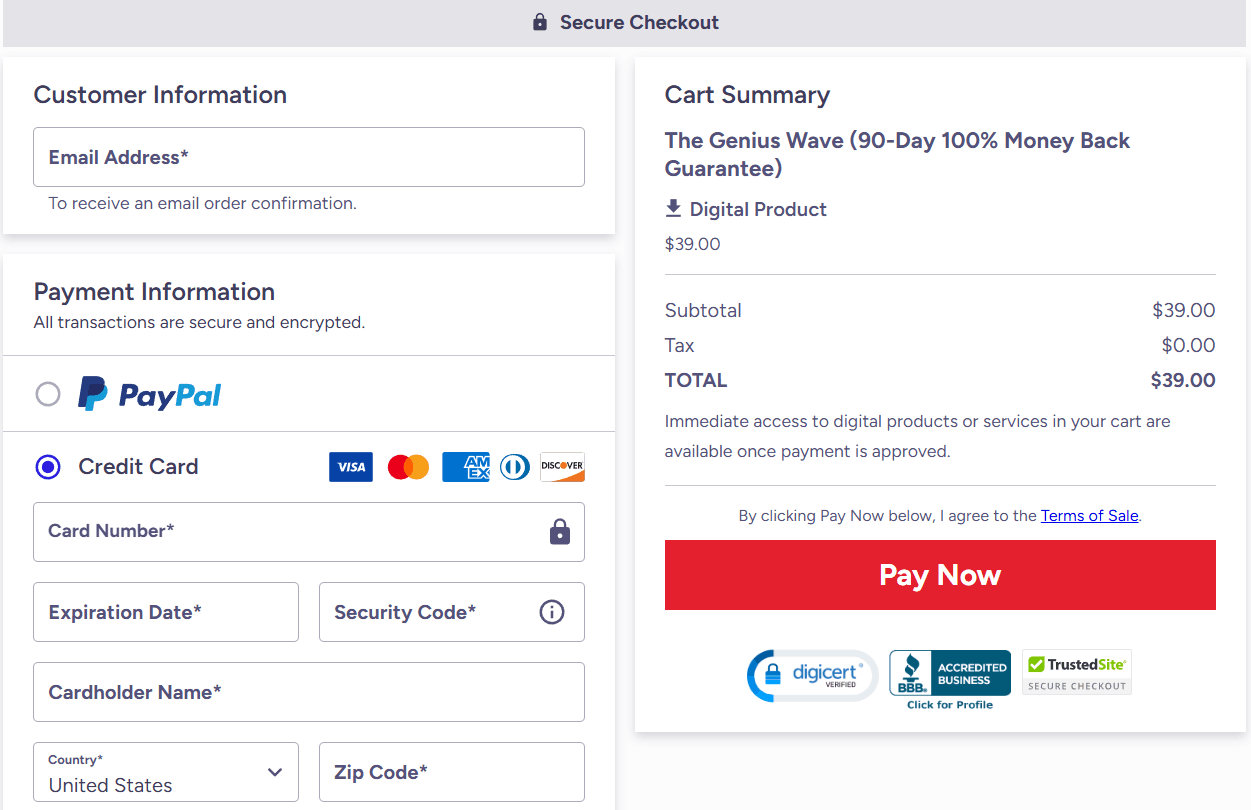 the-genius-song-checkout-page